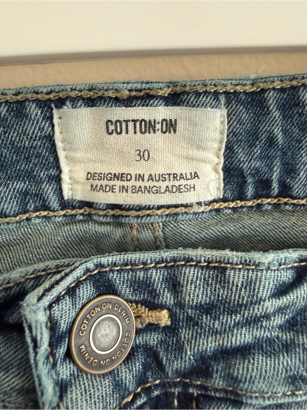 Cotton On Blue Stretch Bootcut Flare Mid-Rise Women’s Jeans 30 - Picture 7 of 16